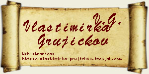 Vlastimirka Grujičkov vizit kartica